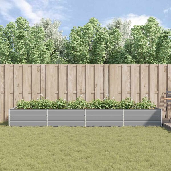 vidaXL Taimekast Helehall 195 x 100 x 45 cm Tsinkteras