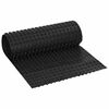 vidaXL Kurruline kuivenduspapp Must 0,5 x 10 m HDPE