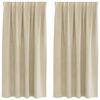 vidaXL Pimendavad kardinad 2 pcs cream 140 x 175 cm Samet