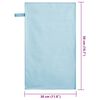 vidaXL Spordirätikud 2 pcs Sinine 50 x 30 cm Polüester ja polüamiid