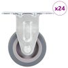 vidaXL 24 tk fikseeritud rattad 50 mm