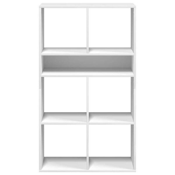 vidaXL raamaturiiul, valge, 66x31x112 cm, tehispuit