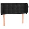 vidaXL voodipeats servadega, must, 103x23x78/88 cm, samet