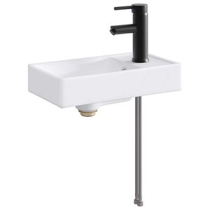 vidaXL Vannitoa pesu kauss Matt must 40,5 x 22,5 x 11,5 cm Metall