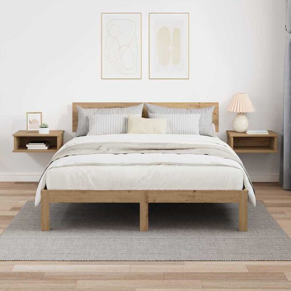 vidaXL &Ouml;&ouml;kapp 2 pcs K&auml;sit&ouml;&ouml;puu 40 x 31 x 15 cm Tehispuit