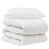 vidaXL Suletekk padjaga 2 pcs Valge Mikrofiiber