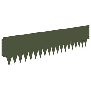 vidaXL Murupiire 10 pcs 103 x 25 cm metal Oliiviroheline