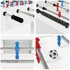 vidaXL Foosball laud Valge 125 x 60,5 x 80 cm Tehispuit