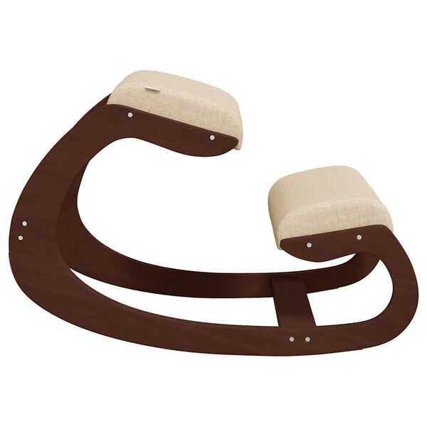 vidaXL p&otilde;lvitustool, kreemjas, 55 x 84 x 55 cm, kasevineer