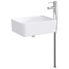 vidaXL Vannitoa pesu kauss Kroom 40,5 x 30,5 x 13 cm Metall
