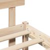 vidaXL Voodi raam peaga Pruun 200 x 200 cm M&auml;nnipuit