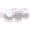 vidaXL 5-osaline aiadiivani komplekt patjadega, beež, rotang/akaatsia