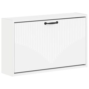 vidaXL Seinale kinnitatav jalan&otilde;ude kapp HOORN 71 x 17 x 43 cm Valge