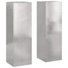 vidaXL Taimede alus 2 pcs H&otilde;bedane 24 x 24 x 75 cm Roostevaba teras