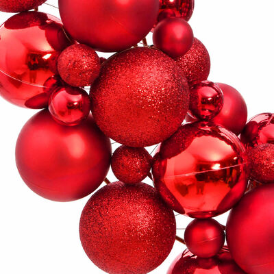 vidaXL jõulupärg punane 45 cm polüstüreen