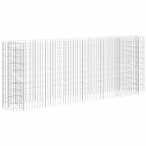 vidaXL gabioon taimelava, tsingitud raud, 260 x 50 x 100 cm