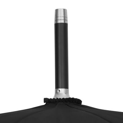 vidaXL automaatne vihmavari, must, 105 cm
