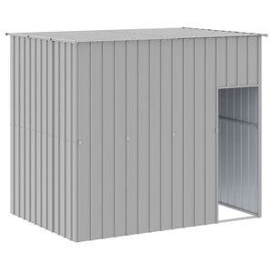 vidaXL koerakuut katusega, helehall, 214x153x181 cm, teras