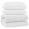 vidaXL Suletekk padjaga 3 pcs Valge Mikrofiiber