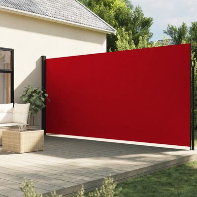 vidaXL lahtitõmmatav külgsein, punane, 220 x 300 cm