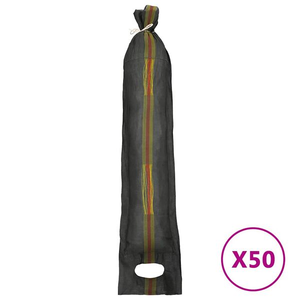 vidaXL liivakotid 50 tk, tumeroheline, 103 x 25 cm, HDPE