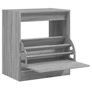 vidaXL jalatsikapp, hall Sonoma tamm, 60 x 42 x 69 cm, tehispuit