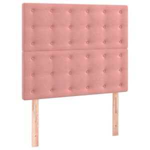 vidaXL peatsiplaat, roosa, 80 x 5 x 118/128 cm, samet
