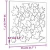 vidaXL aia seinakaunistus, 55x55 cm, Corteni teras, vahtralehe disain