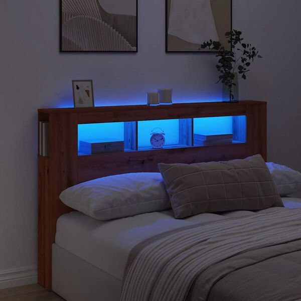 vidaXL LED-peats, Artisan Oak 160x18,5x103,5 cm insenerpuit