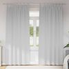 vidaXL Kardinad rõngastega 2 pcs Kahvatu Hall 245 x 140 cm Polüester