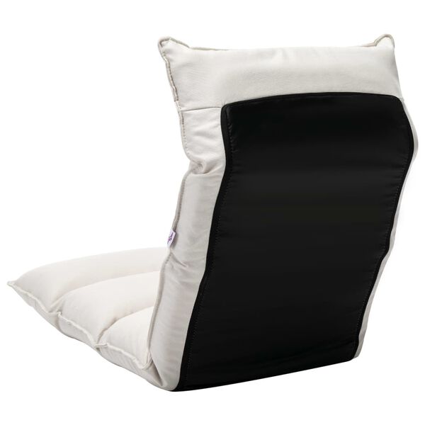 vidaXL kokkupandav põrandatool, kreemjas, kangas