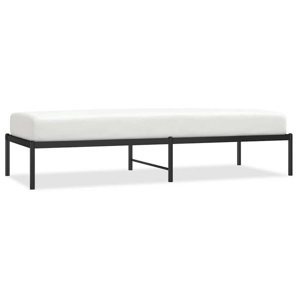 vidaXL metallist voodiraam, must, 75 x 190 cm