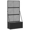 vidaXL Aiakastipaneel Must 70 x 30 x 135 cm Metall