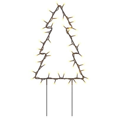vidaXL jõulukaunistus puu, 3 tk, 50 LEDi, 30 cm