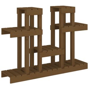 vidaXL taimealus, meepruun, 104,5 x 25 x 77,5 cm, m&auml;nnipuit