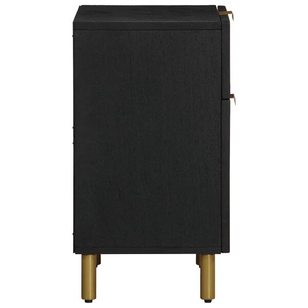 vidaXL &ouml;&ouml;kapp, must, 50x33x60 cm, tehispuit