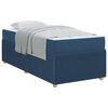 vidaXL Voodi raam madratsiga Sinine 100 x 200 cm kangas