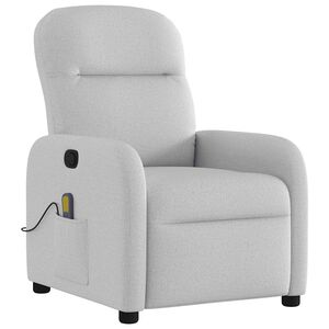 vidaXL Massage Recliner Tool Cloud Grey Fabric