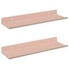 vidaXL Ujuv riiul Seinale kinnitatav 2 pcs Roosa 30 x 9 x 2,5 cm Teras