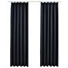 vidaXL pimendavad kardinad konksudega 2 tk antratsiithall 140 x 245 cm