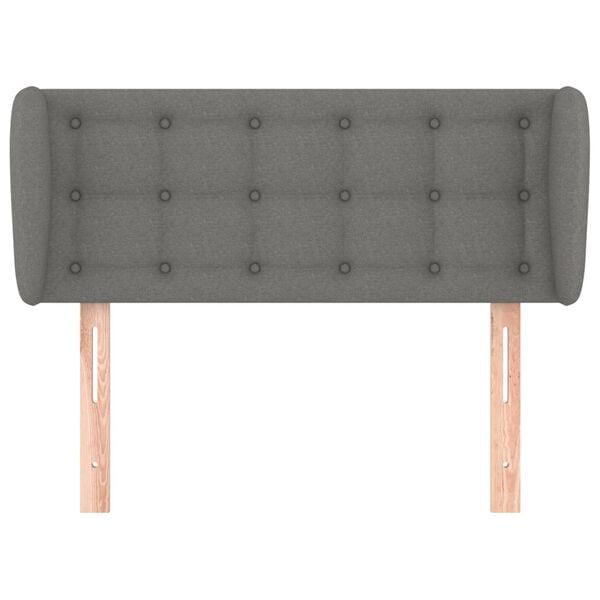 vidaXL voodipeats servadega, tumehall, 83x23x78/88 cm, kangas