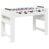 vidaXL Foosball laud Valge 125 x 60,5 x 80 cm Tehispuit
