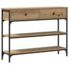 vidaXL Konsoollaud K&auml;sit&ouml;&ouml;puu 100 x 25 x 75 cm Tehispuit