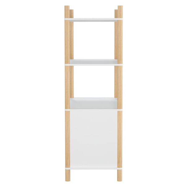 vidaXL kõrge kapp, valge, 80 x 40 x 121 cm, tehispuit