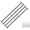 vidaXL Akna turvav&otilde;re 4 ristvartiga 3 pcs 93-174 cm Tsingitud teras