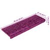 vidaXL trepimatid 15 tk 65 x 21 x 4 cm violetsed ristk&uuml;likukujulised servad