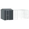 vidaXL Lindude puur Antratsiit 635 x 304 x 247 cm Tsinkteras