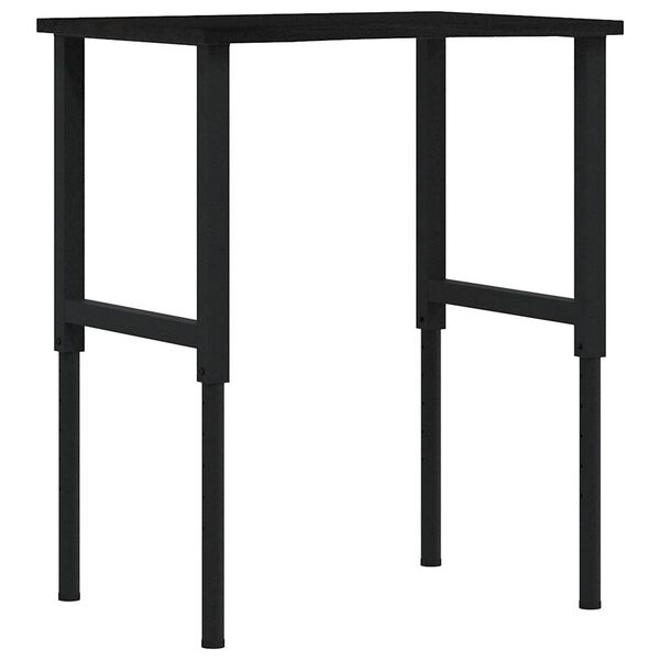 vidaXL töölaud, tumepruun, 80x60x(71,5-98) cm, tammepuit