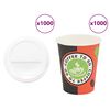 vidaXL kaanega paberist kohvitassid 1000 tk 8 untsi 240 ml