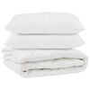 vidaXL Suletekk padjaga 3 pcs Valge Mikrofiiber